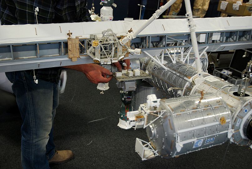 Detail des ISS-Modells.