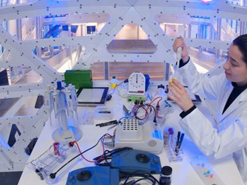 Das DNA-Besucherlabor im Zentrum Neue Technologien.
