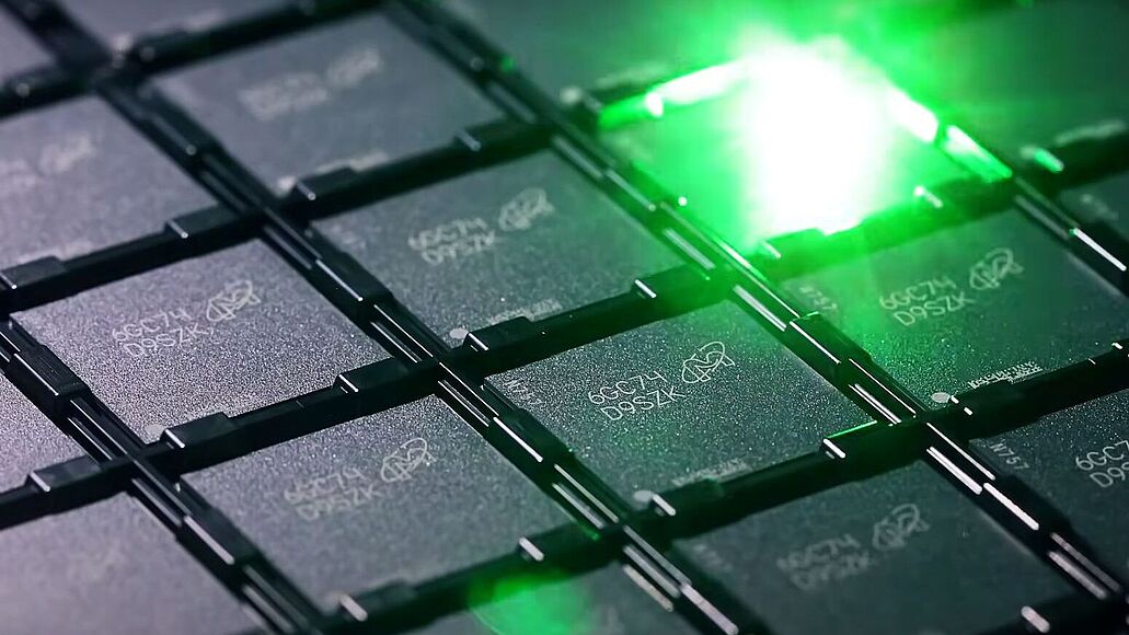 Fertigung von Mikrochips.