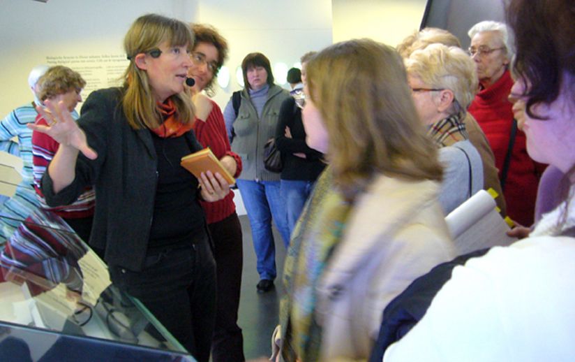 Modell eines E Coli Bakteriums.