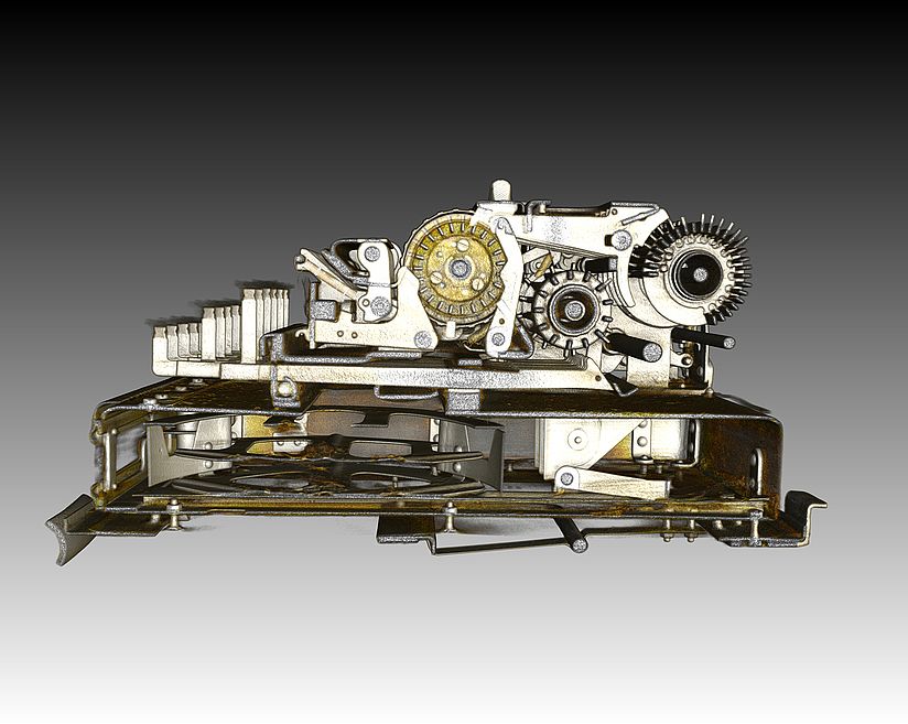 CT-Bild SG 41 mit intakter Mechanik