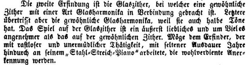 Auszug aus dem Artikel im Volksfreund, 15. August 1862.