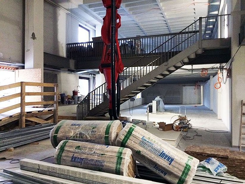 Blick in die Baustelle des Kinderreichs.