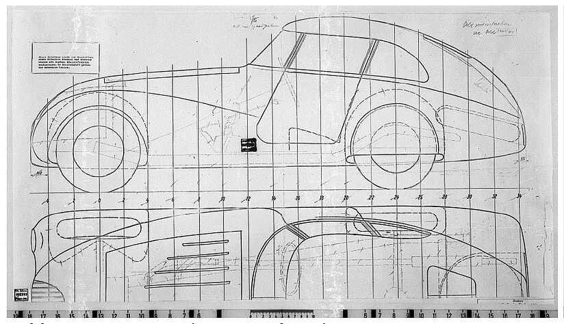 Entwurfszeichnung von Koenig-Fachsenfeld.