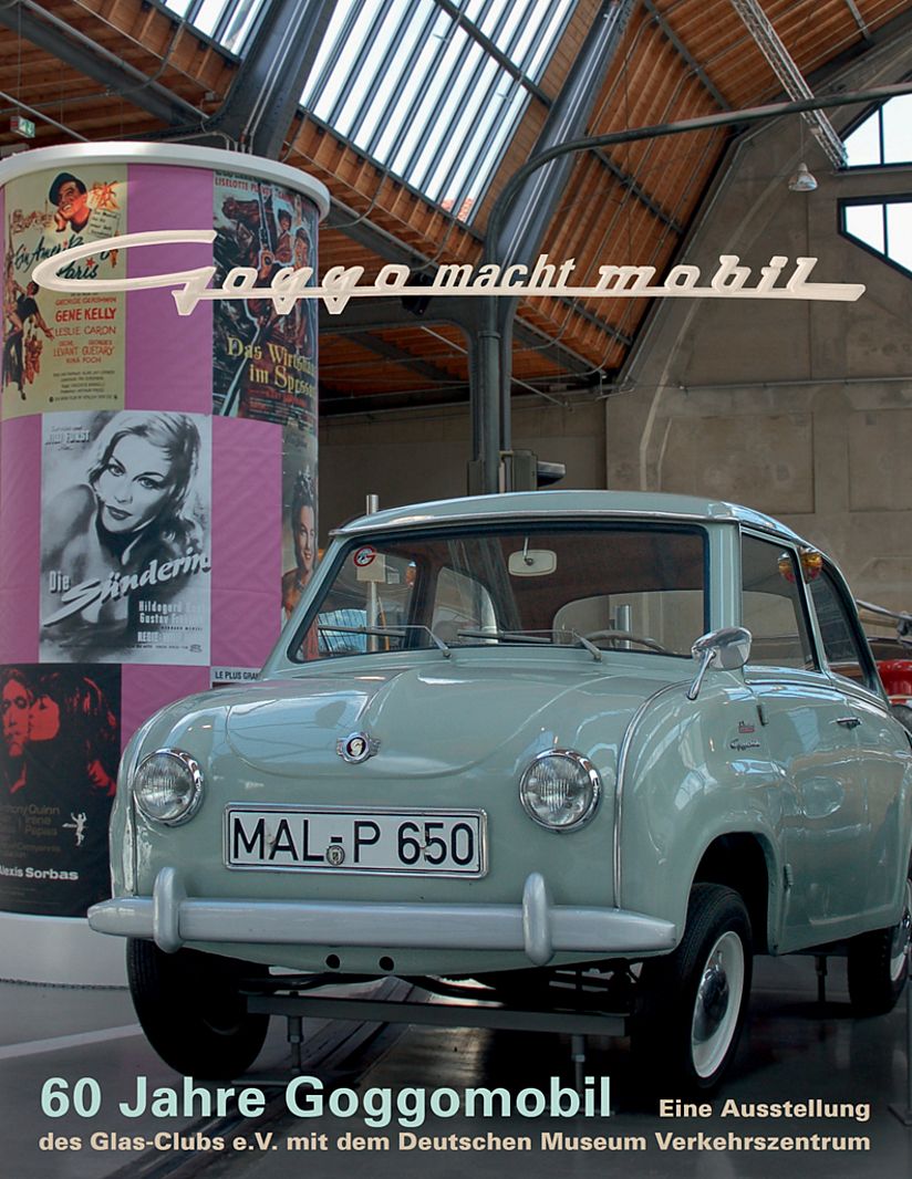 Plakat der Sonderausstellung zeigt ein Goggo im Verkehrzentrum.