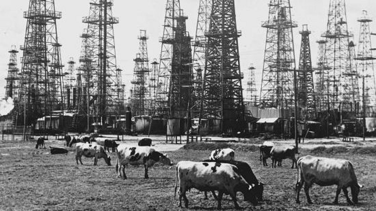 Ölfeld in Texas, 1960.