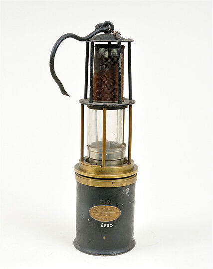 Acetylen-Sicherheitslampe.