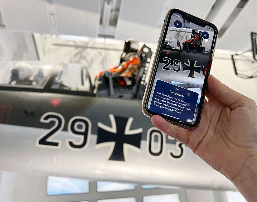 Starfighter in der Deutschen Museums App (Augmented Reality)
