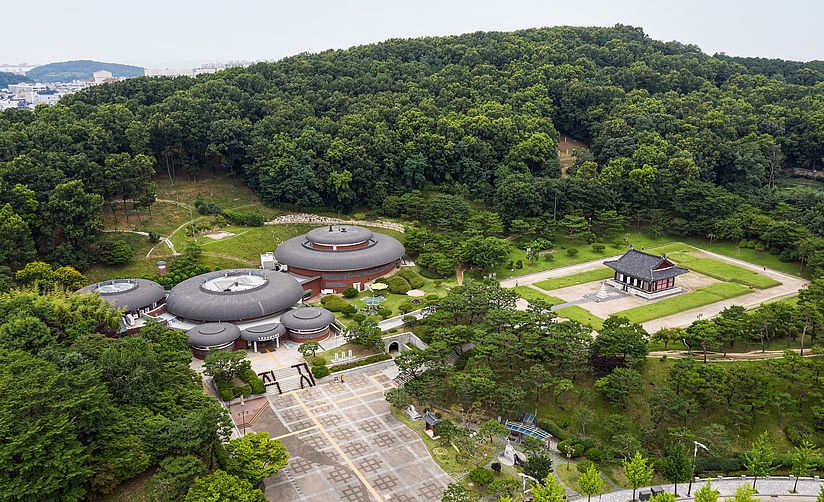 Areal des Heungdeoksa Tempels in Cheongju.