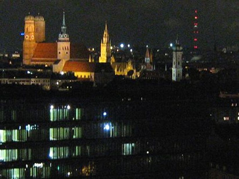 Ein Blick von der Turmplattform.