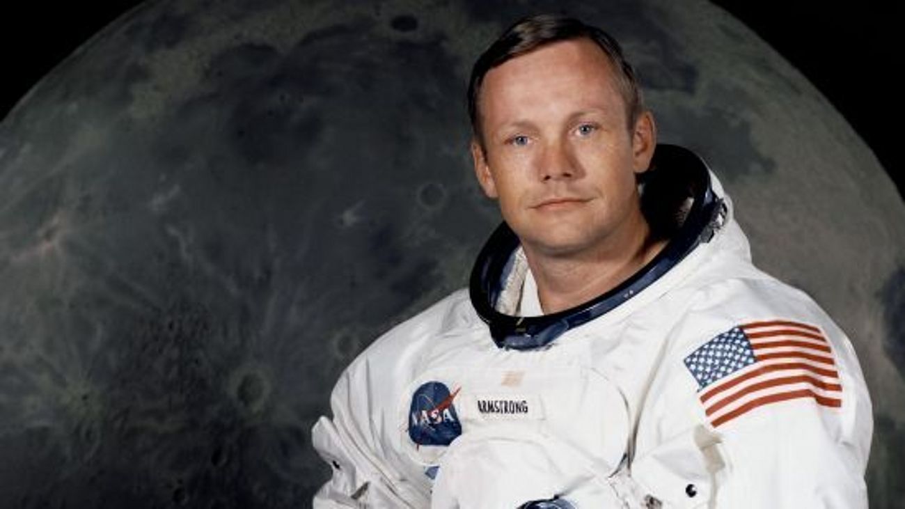 Neil Armstrong in seinem Apollo-Raumanzug.