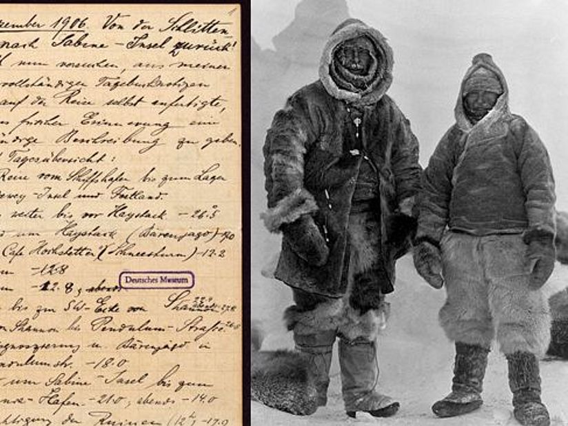 Auszug aus Alfred Wegeners Tagebuch.