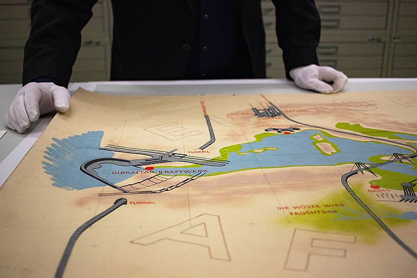 Übersichtskarte des Gesamtprojekts mit schematischer Darstellung.