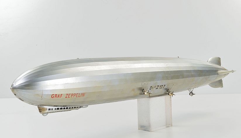 Modell, Maßstab 1:250, des Luftschiffs LZ 127 „Graf Zeppelin“.