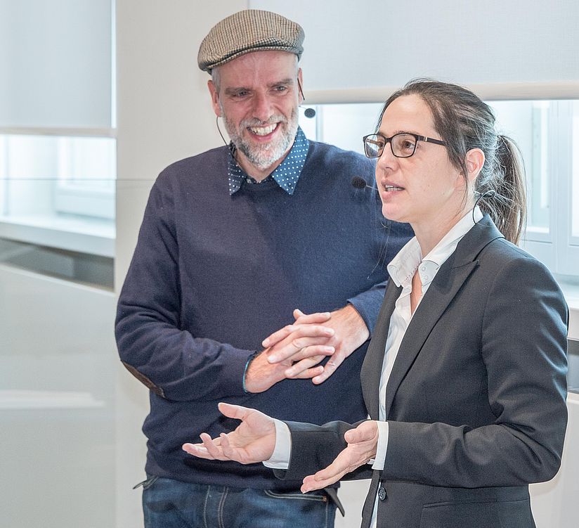 Carola Dahlke und Filmemacher Robert Jahn.