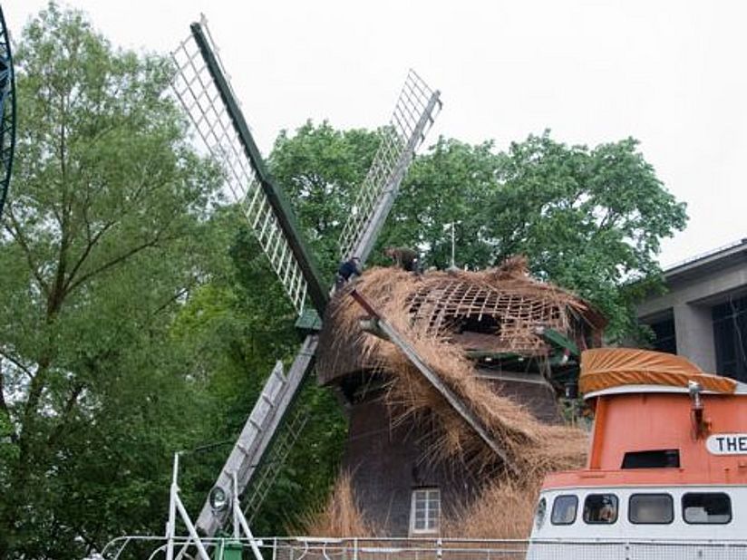 Windmühle Bauart Erdholländer.