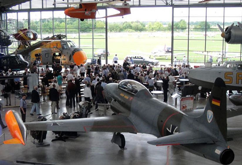 Ankunft in der Flugwerft Schleißheim.