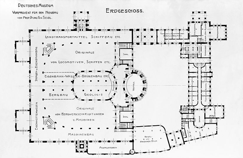 Vorprojekt für den Neubau des Deutschen Museums.