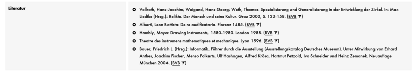 Screenshot des Portals "Deutsches Museum Digital". Ausschnitt aus dem Objektdatensatz.