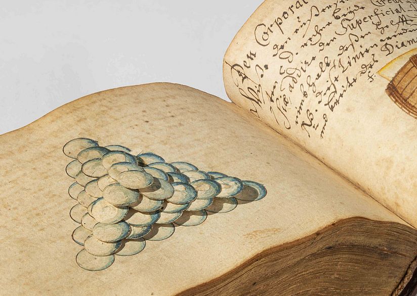 Abbildung aus der anonymen Handschrift „Geometria“, um 1700.