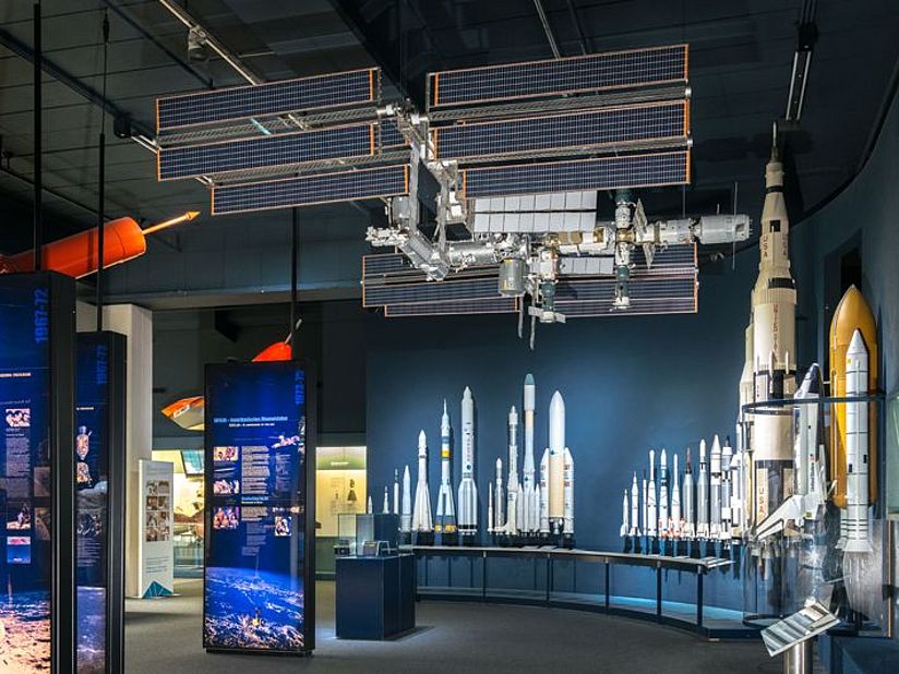 Modell der ISS in Maßstab 1:25.