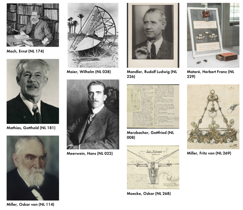 Screenshot zeigt eine Auswahl von Archivbeständen aus dem Deutschen Museum Digital.