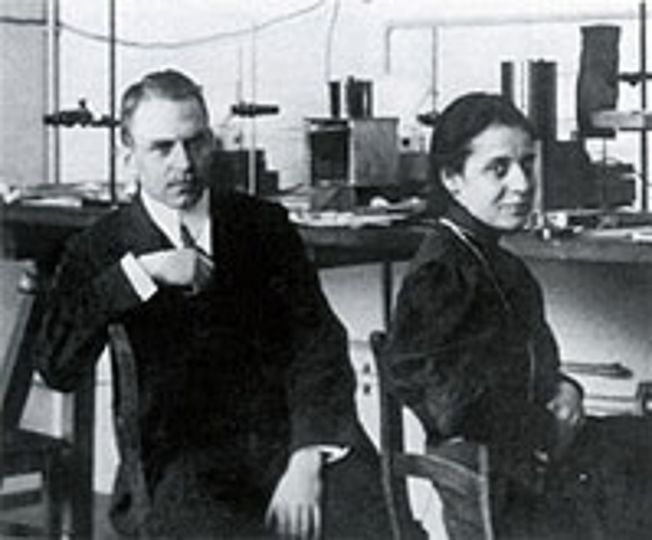 Otto Hahn und Lise Meitner.