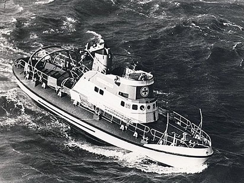 Der Seenotrettungskreuzer ADOLPH BERMPOHL.