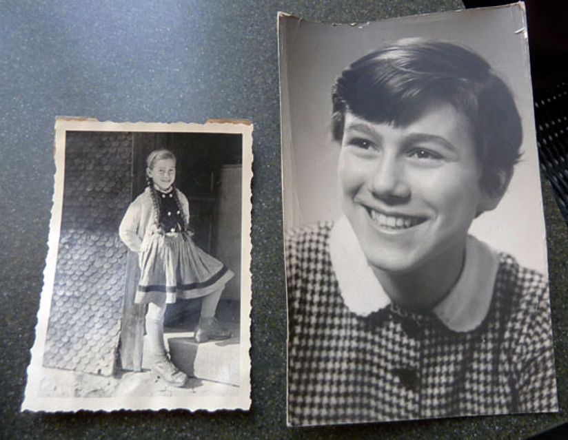 Marion Treiber als junges Mädchen.