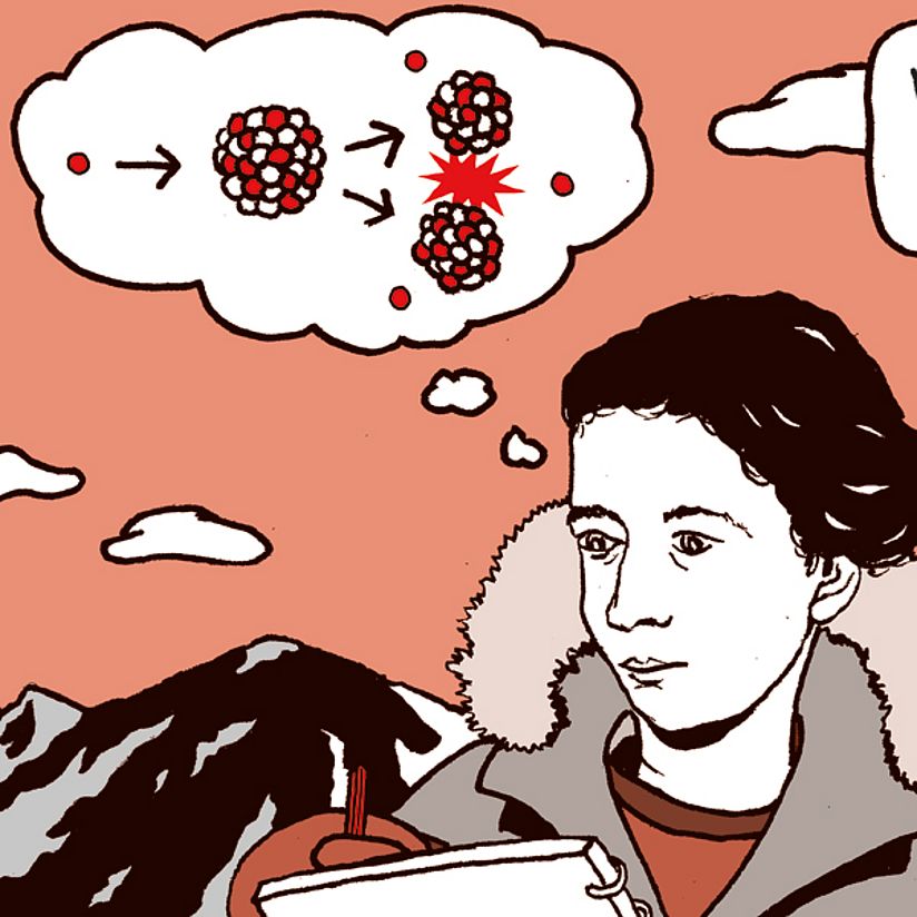 Comic Kernspaltung von Christian Lindemann
Comic Meeresforschung von Wyn Tiedmers