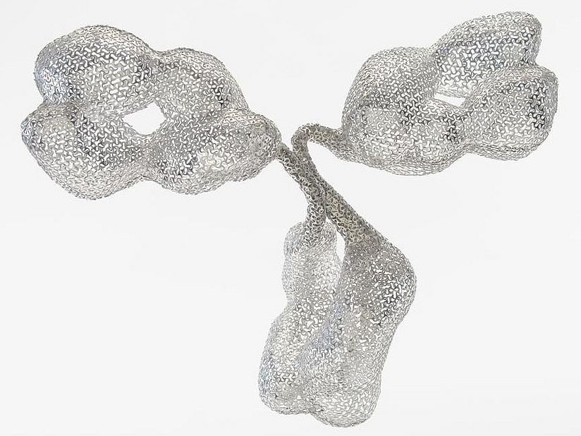 Molekülmodell in der Y-Form.