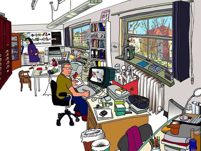 Illustration Büro.