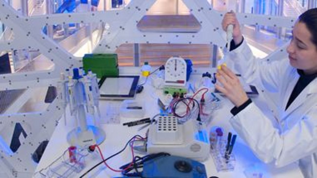 Das DNA-Besucherlabor im Zentrum Neue Technologien.