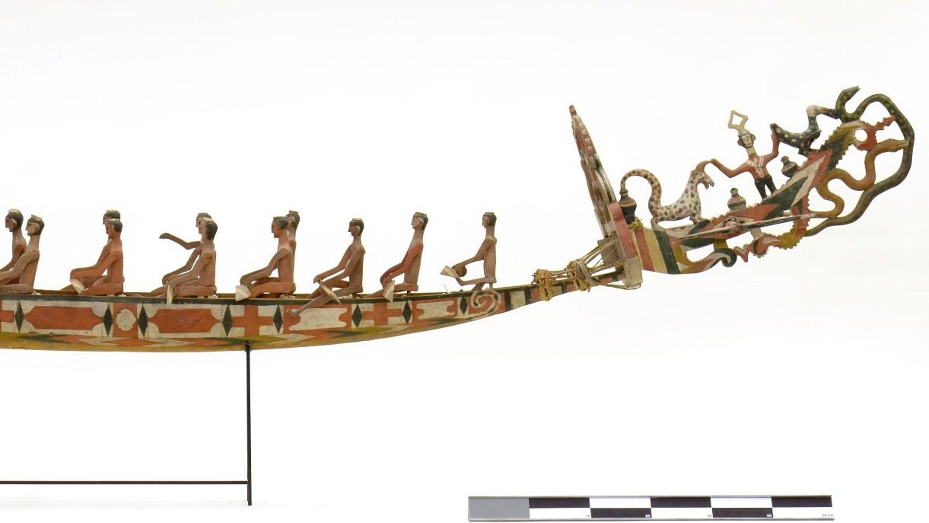 Kanumodell, Duala, Kamerun, um 1900, aus der Sammlung des Deutschen Museums.