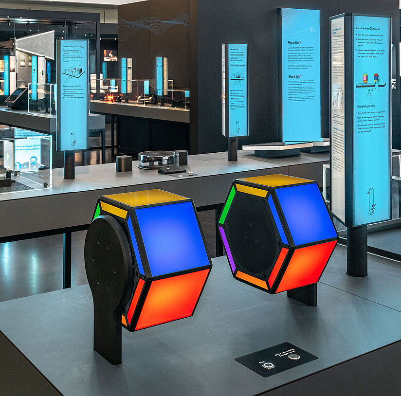Quanten-Casino in der Sonderausstellung "Licht und Materie".
