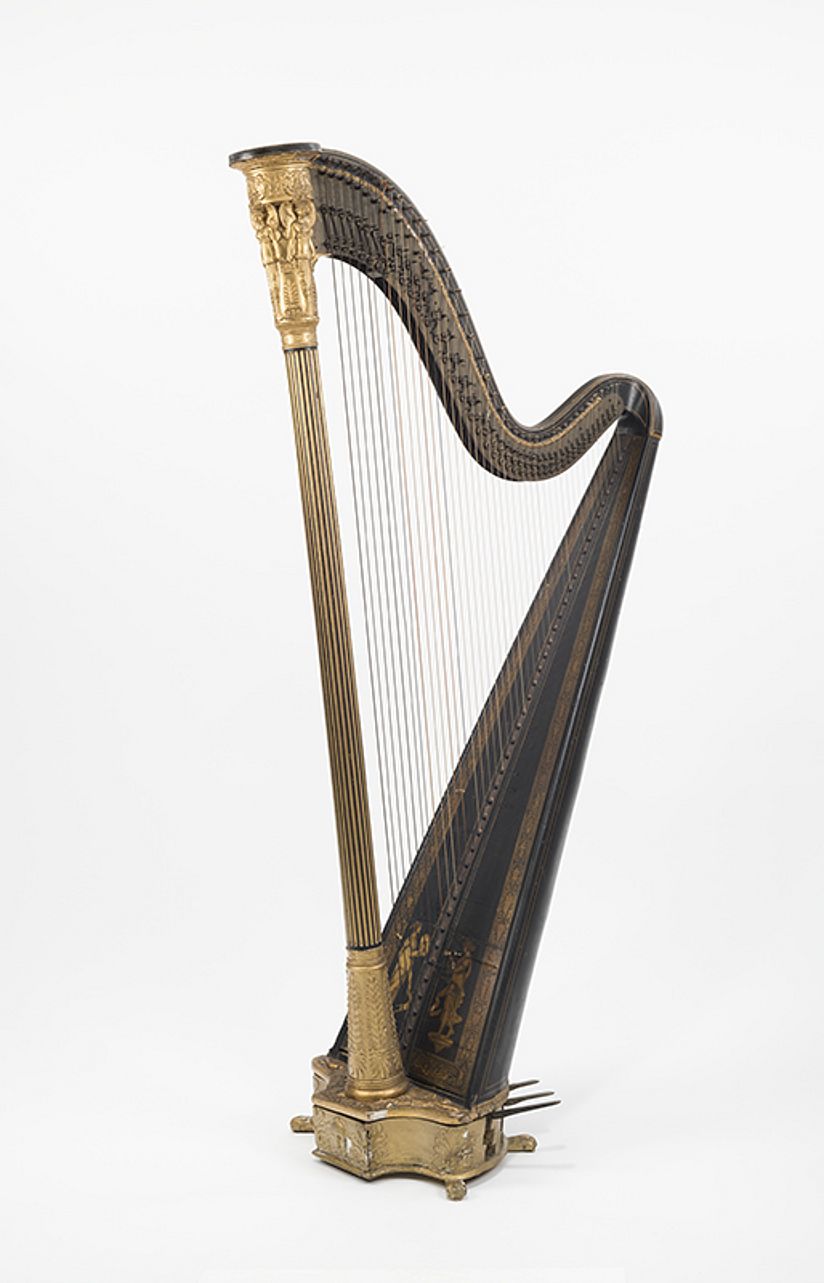 Doppelpedalharfe von Sébastien Erard, London, 1818.