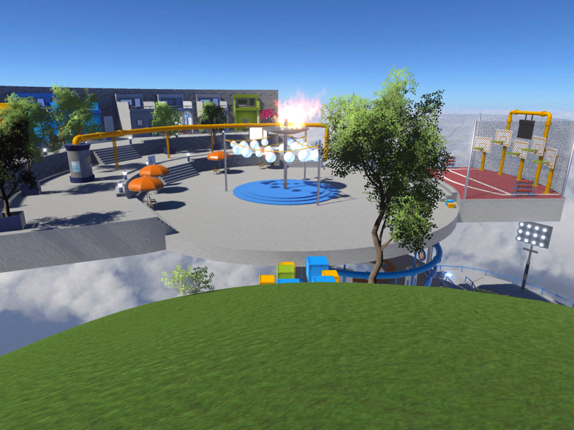 Frei interpretierten Olympiapark in "München 72".