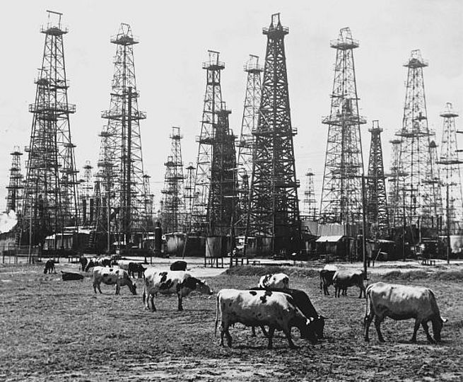 Ölfeld in Texas, 1960.