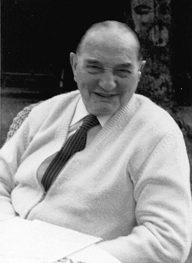 Foto des Pforzheimer Walzmaschinenfabrikanten Max Bühler (1887–1978).