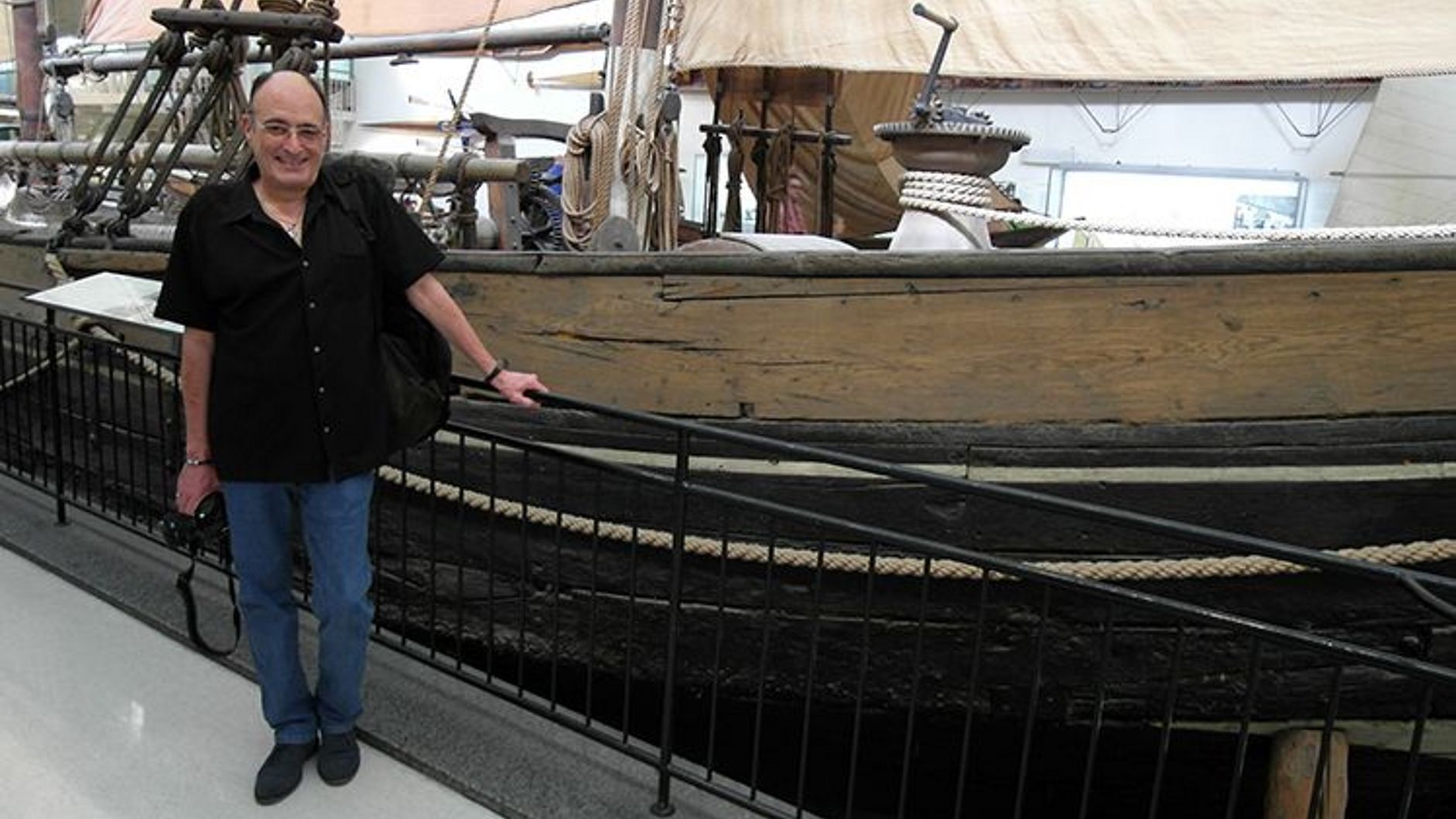 Peter Ecke in der Schifffahrt.