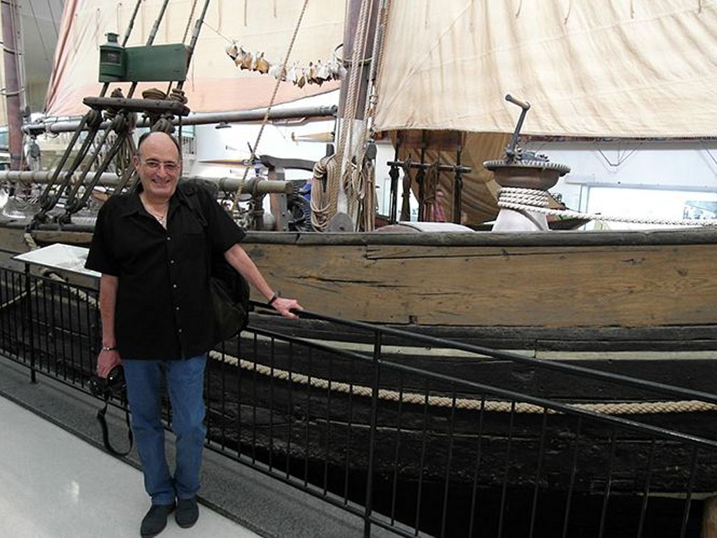 Peter Ecke in der Schifffahrt.