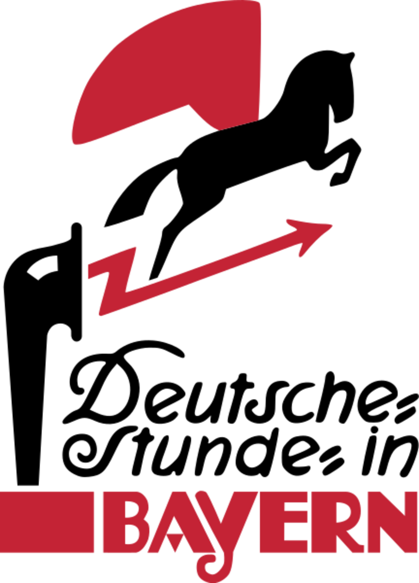 Logo der Gesellschaft der „Deutschen Stunde in Bayern“.