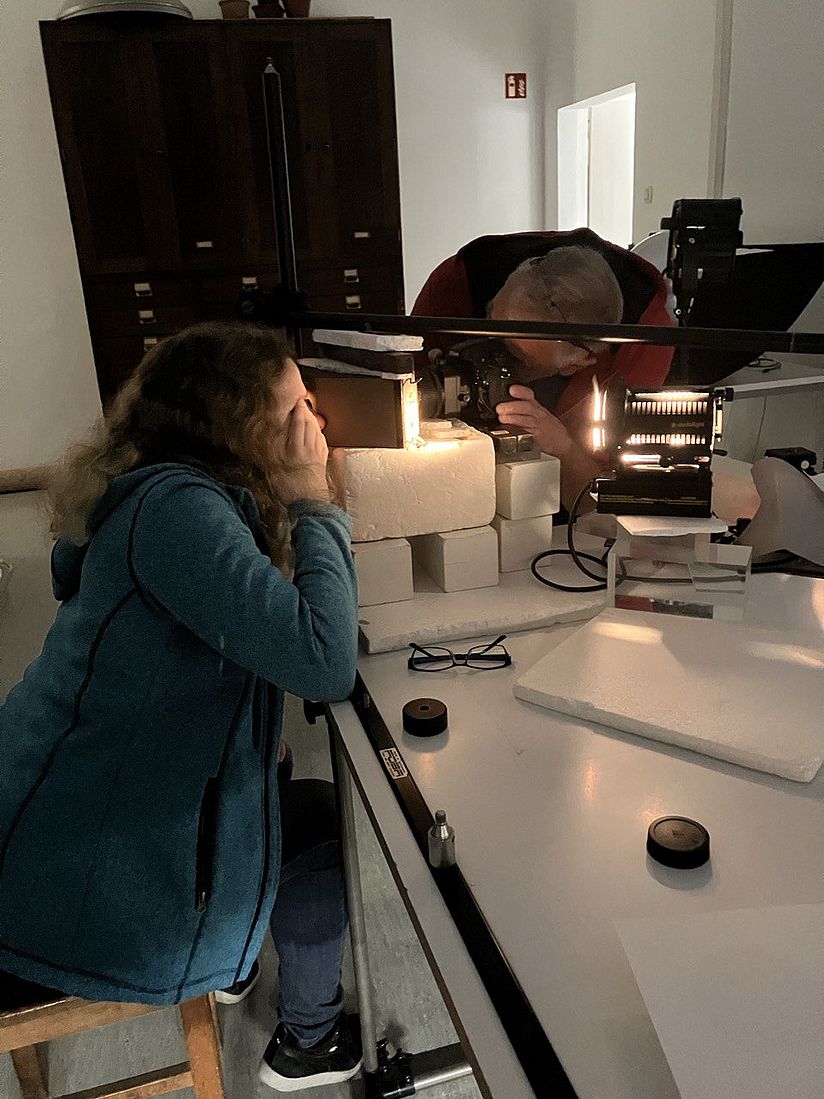 Die neue Anordnung des Aufbaus.