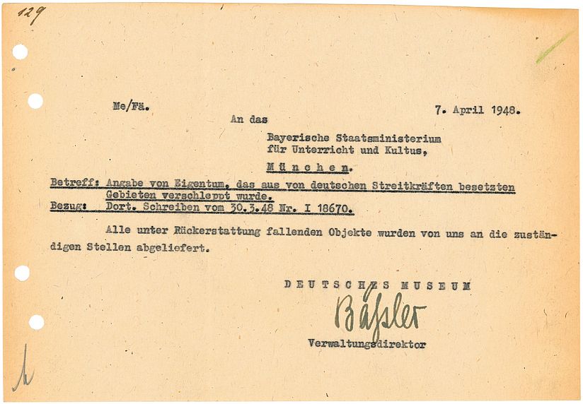 Deutsches Museum Verwaltungsarchiv (VA 0838/6).