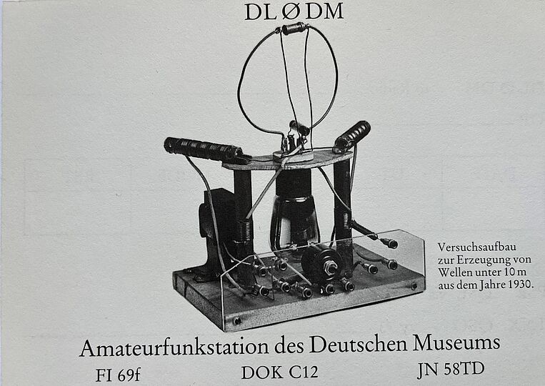 QSL-Karte aus der Vergangenheit, undatiert.
