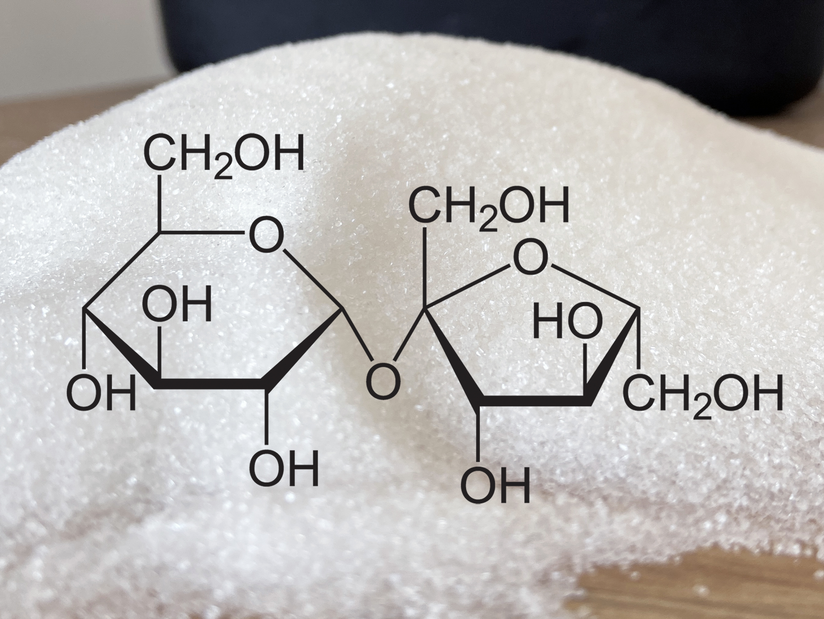 Strukturformel Saccharose Strukturformel von Saccharose, Haushaltszucker