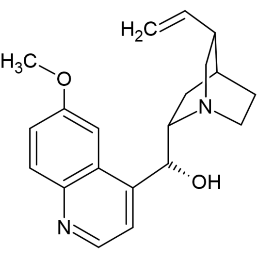 Strukturformel von Chinin