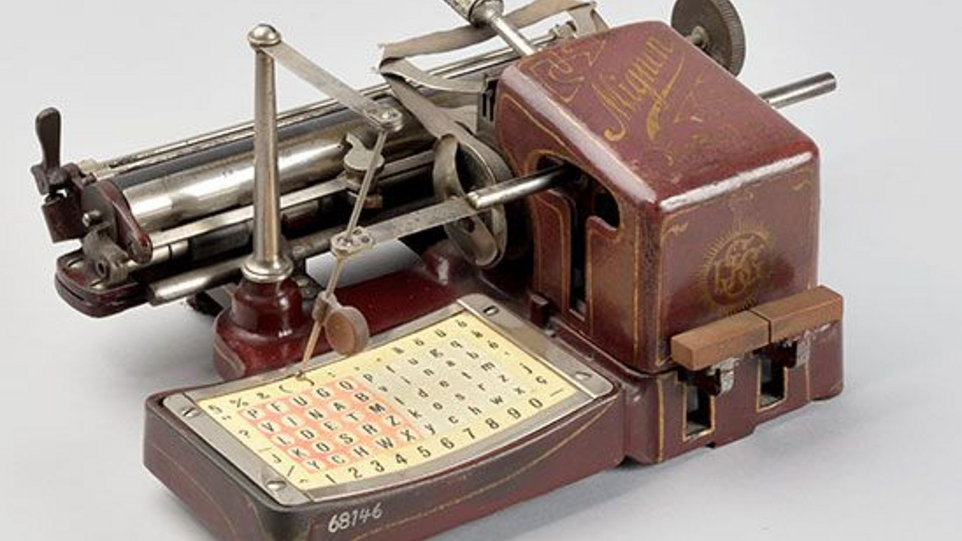 Schreibmaschine "Mignon".