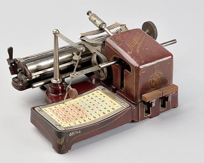 Schreibmaschine "Mignon".