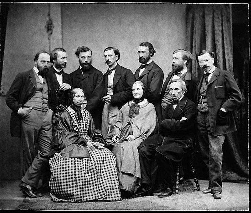 Theobald Böhm im Kreis seiner Familie.